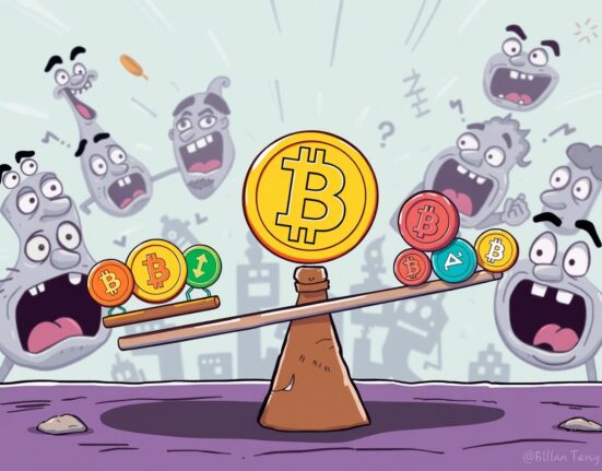 Altcoin Season Index showing Bitcoin dominance over smaller altcoins in crypto market