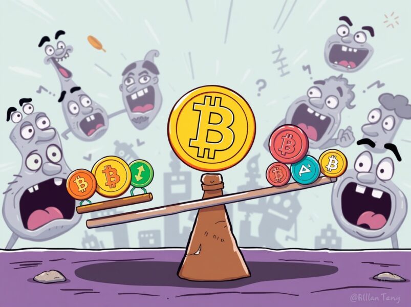 Altcoin Season Index showing Bitcoin dominance over smaller altcoins in crypto market