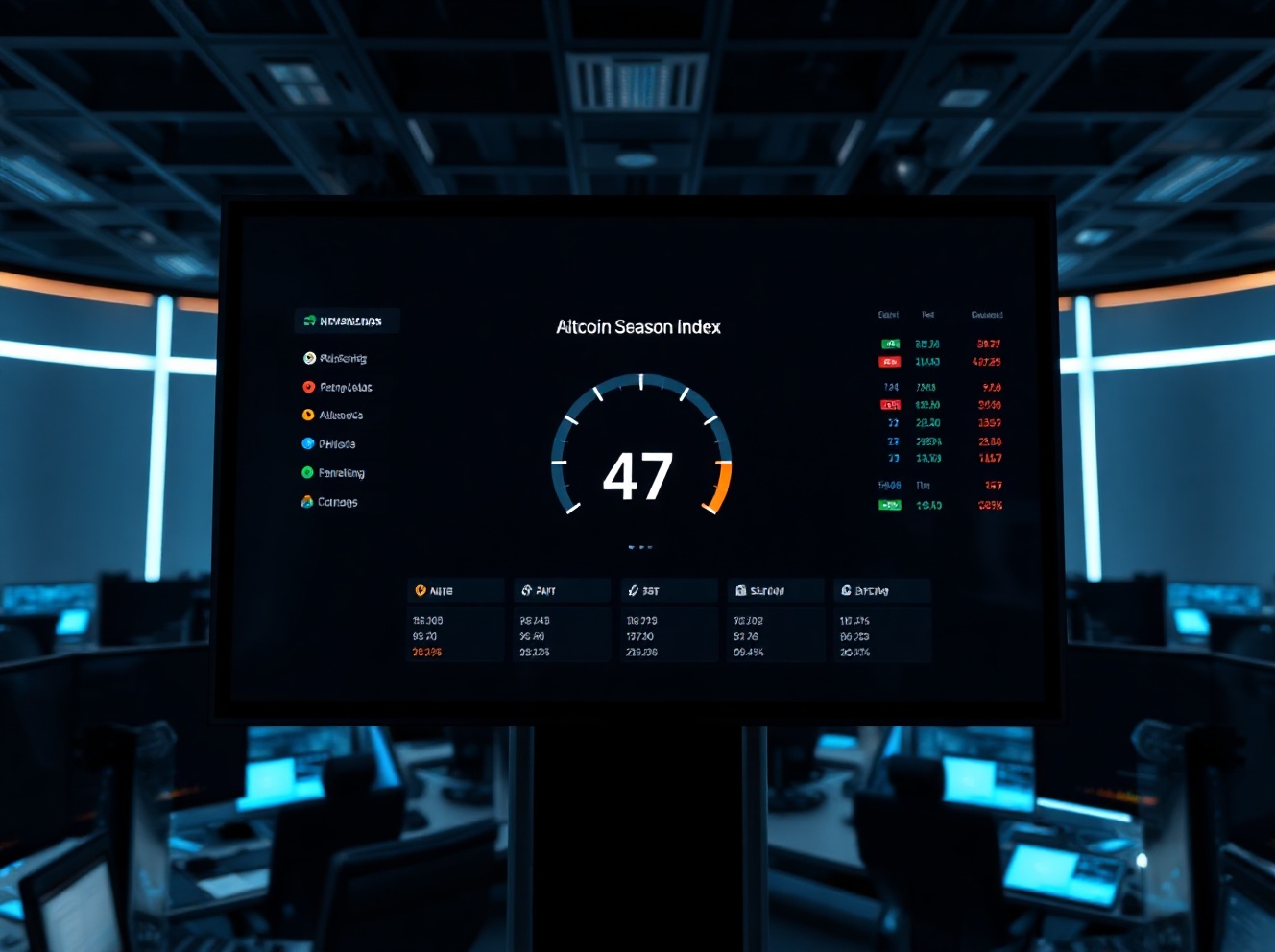 L'Indice de Saison des Altcoins se maintient à 47 tandis que le Sentiment du marché reste neutre
