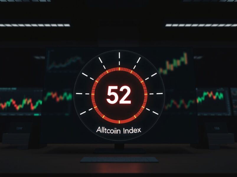 Altcoin Season Index Holds Steady at 52, Signaling a Crucial Market Balance
