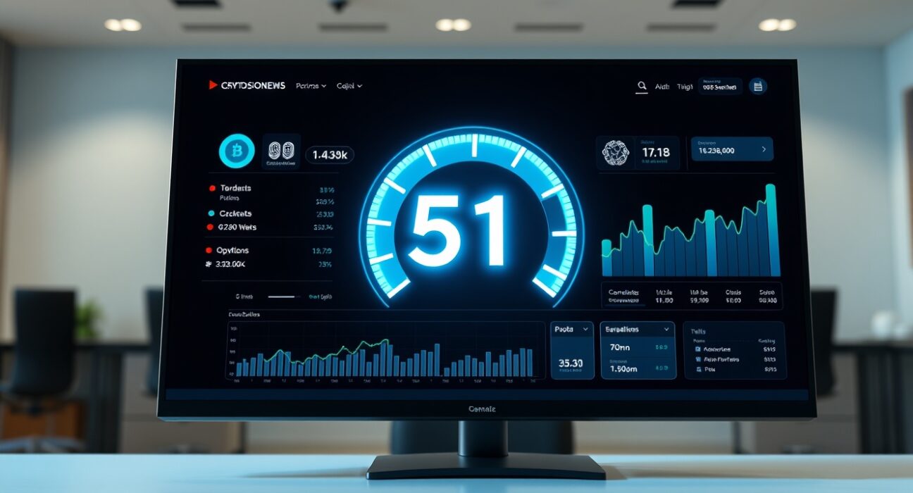 Financial dashboard showing the Altcoin Season Index at 51, indicating a potential shift in cryptocurrency market trends.