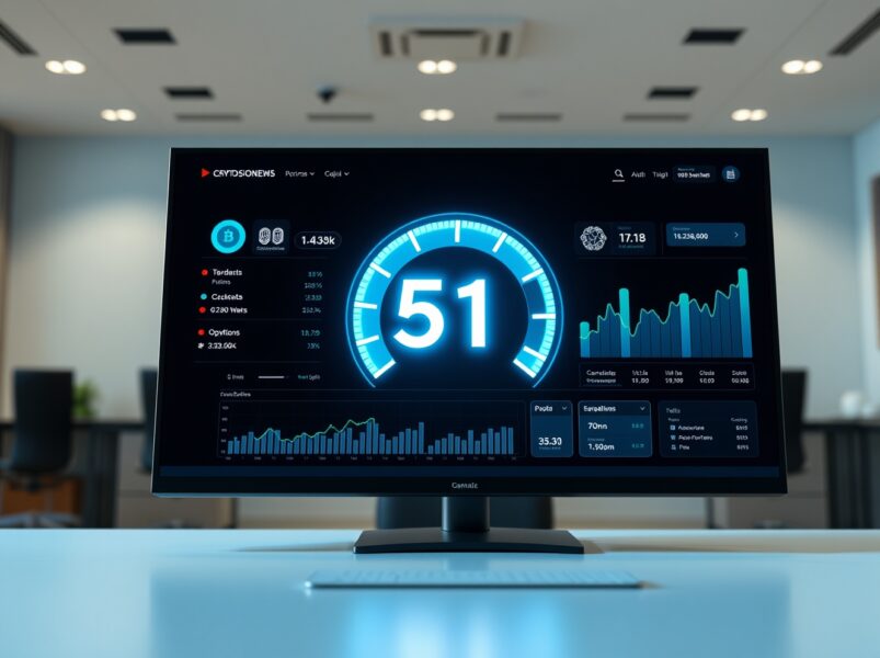 Financial dashboard showing the Altcoin Season Index at 51, indicating a potential shift in cryptocurrency market trends.
