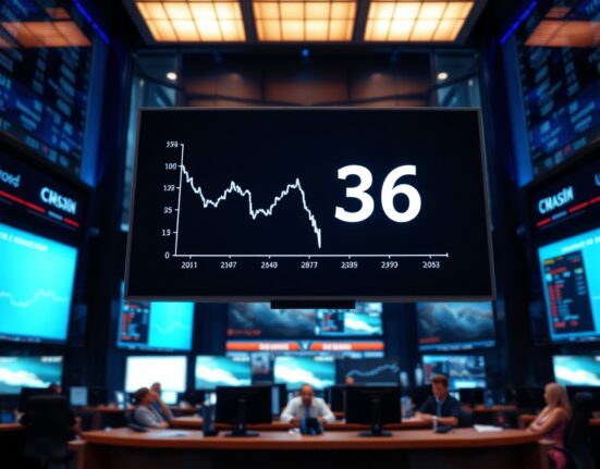 Trading screen showing Altcoin Season Index at 36 with a downward trend chart