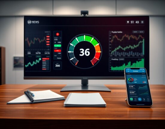 Analyst reviewing the Altcoin Season Index at 36 on a financial data dashboard, indicating crypto market conditions.