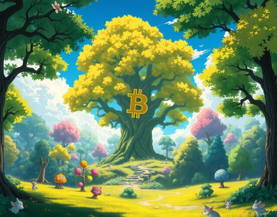 Visual metaphor of the Altcoin Season Index showing Bitcoin's dominance over other cryptocurrencies in the market.