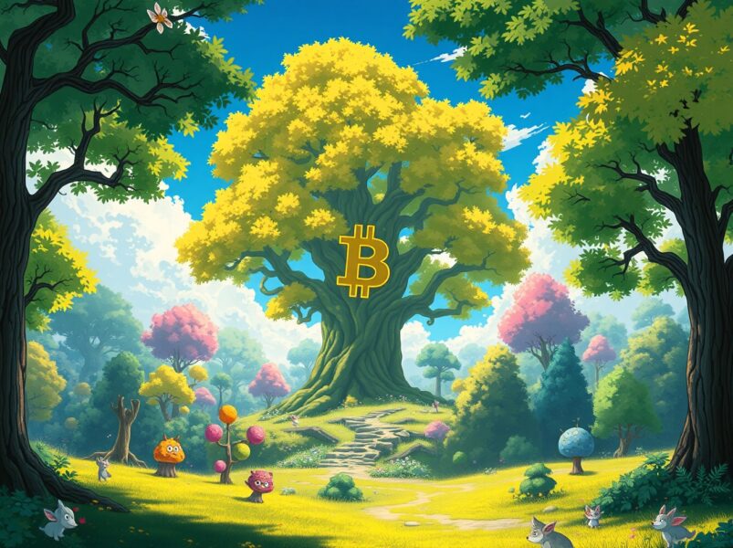 Visual metaphor of the Altcoin Season Index showing Bitcoin's dominance over other cryptocurrencies in the market.