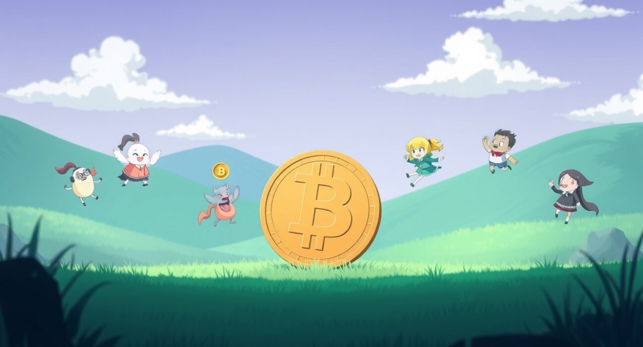 Conceptual illustration of capital flowing from stagnant Bitcoin to vibrant altcoins in the cryptocurrency market.