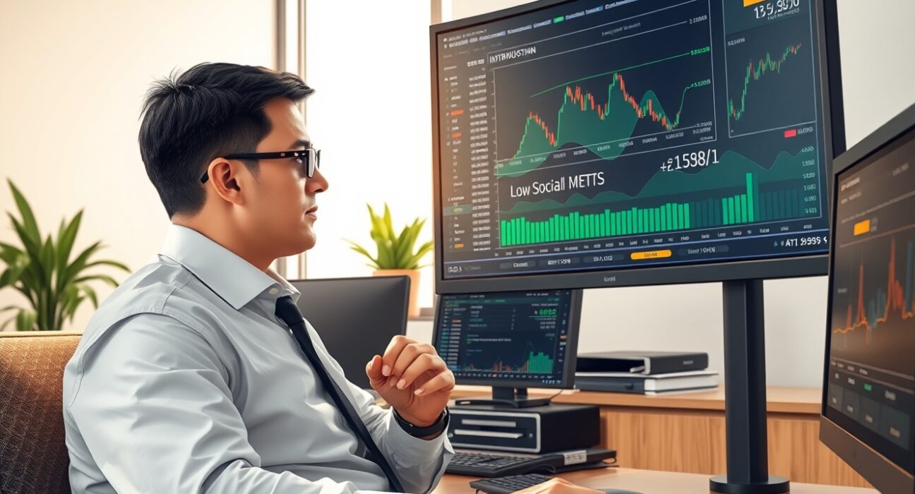 Cryptocurrency market analyst examining altcoin data showing contrarian bullish indicators