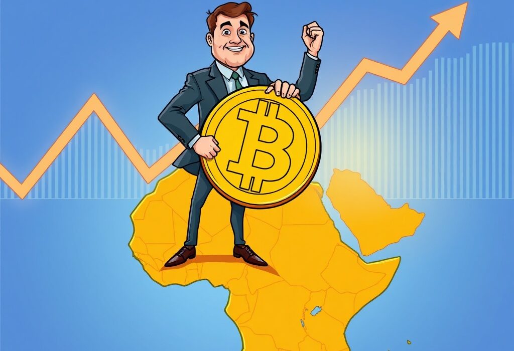 An executive symbolizing Altvest Capital's groundbreaking Bitcoin investment strategy for African markets.