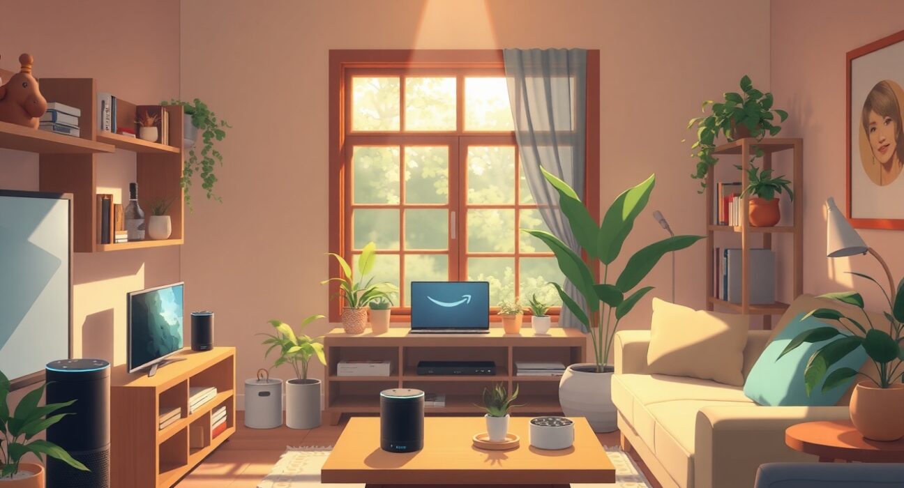 Amazon Alexa+ AI assistant compatibility across Echo devices in modern smart home setting