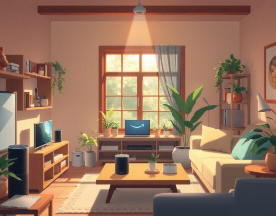 Amazon Alexa+ AI assistant compatibility across Echo devices in modern smart home setting