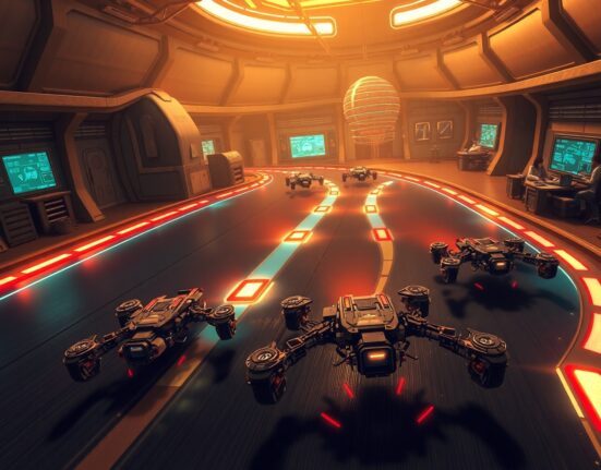 Anduril AI Grand Prix autonomous drone competition with engineers developing software for futuristic racing