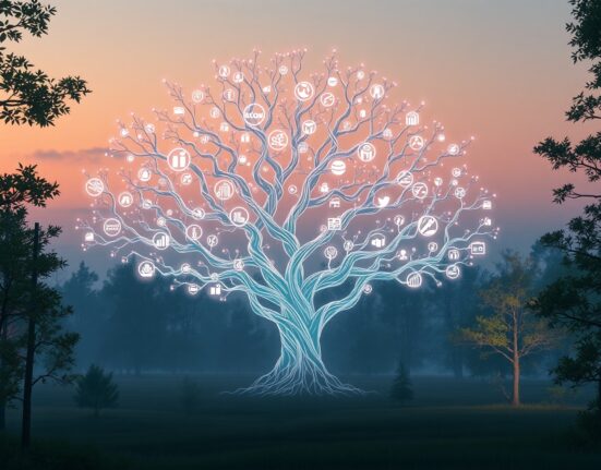 Visual metaphor for Anthropic's $20 billion AI funding round fueling rapid technological growth and competition.