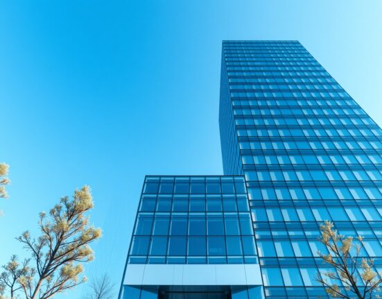 Modern corporate headquarters building representing Anthropic's IPO filing