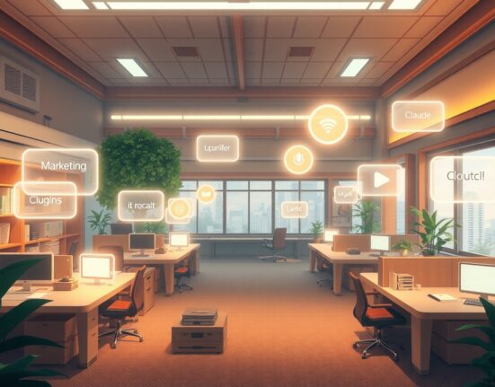 Anthropic Cowork plugins enabling Claude AI to automate enterprise workflows across departments