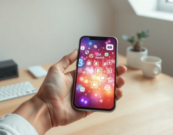 AI-powered App Store growth visualized on a smartphone screen, symbolizing the new wave of app development.