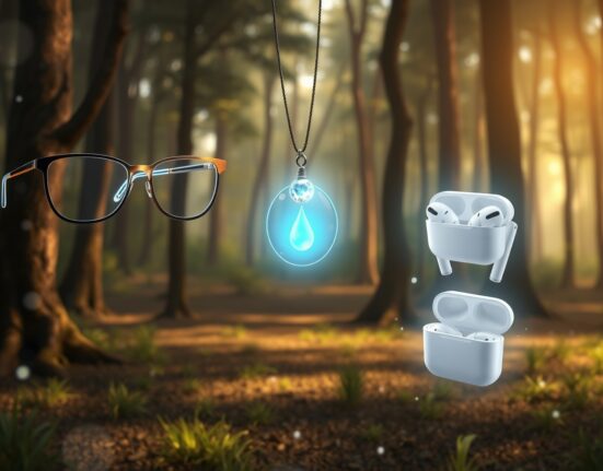 Apple's three AI wearable devices in development including smart glasses, AI pendant, and enhanced AirPods