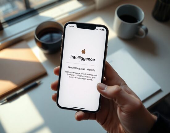 iPhone displaying Apple Intelligence natural language interface for creating shortcuts