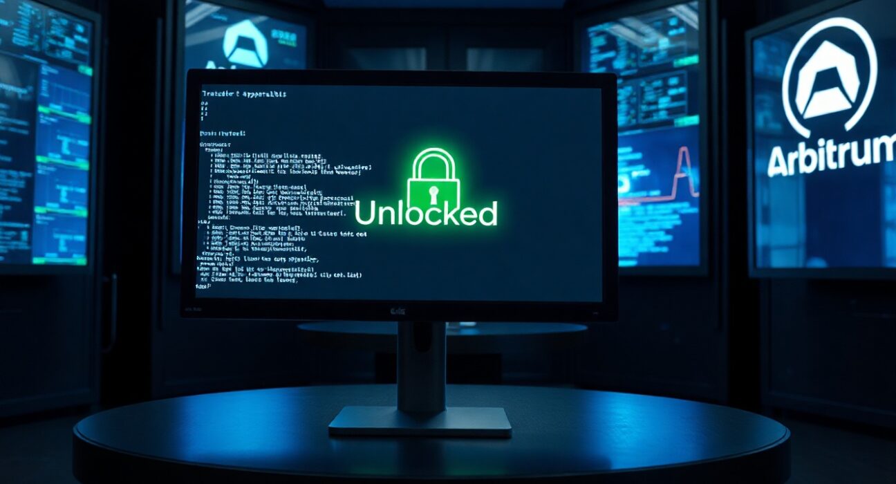 Blockchain security operations center with monitors showing successful transaction approval for Kelp DAO fund recovery.
