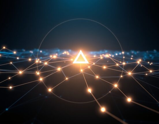 Arbitrum network achieving a major milestone of 2.1 billion transactions, visualized as a glowing digital ecosystem.