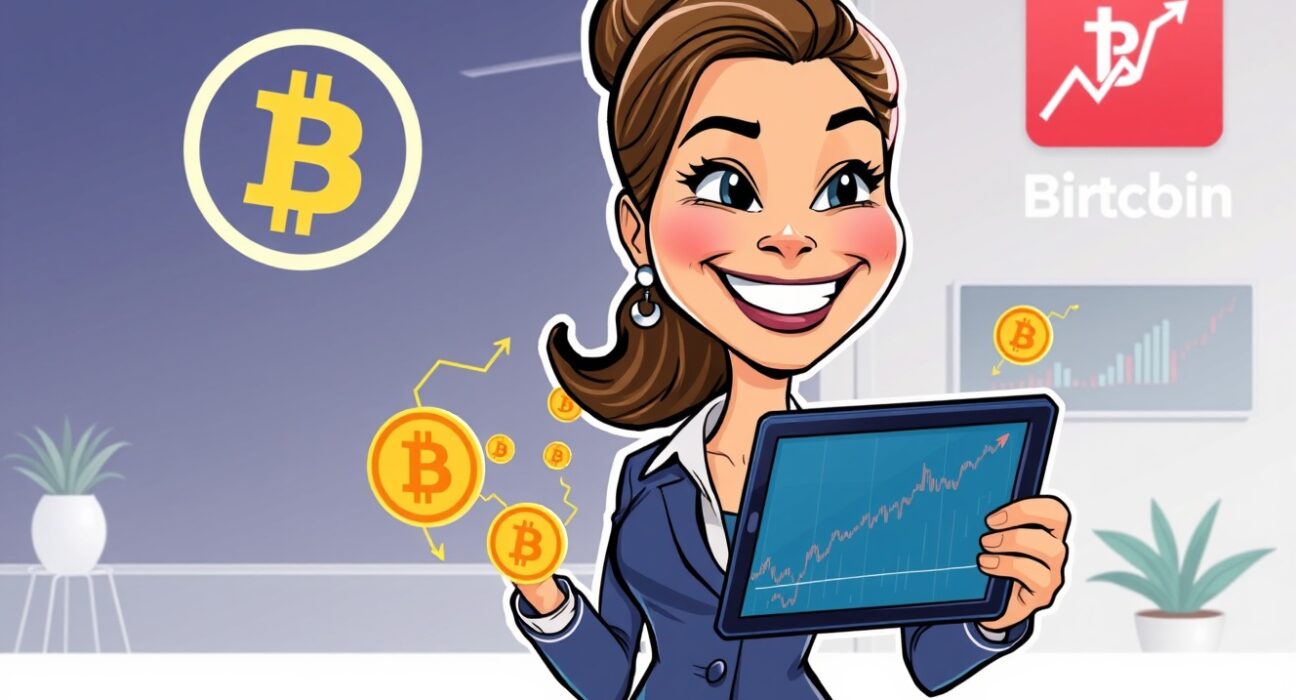 Illustration of Ark Invest's strategic confidence in its own Bitcoin ETF and Robinhood stock.