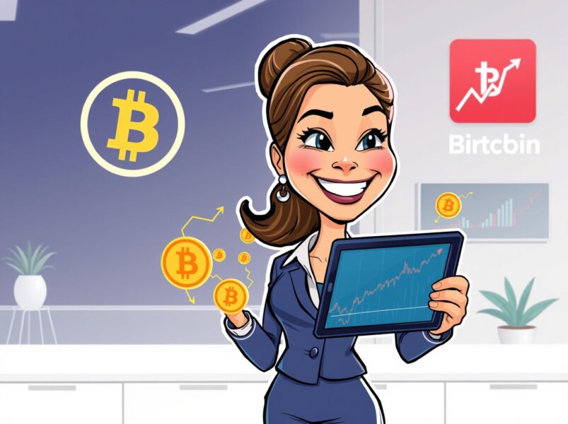 Illustration of Ark Invest's strategic confidence in its own Bitcoin ETF and Robinhood stock.