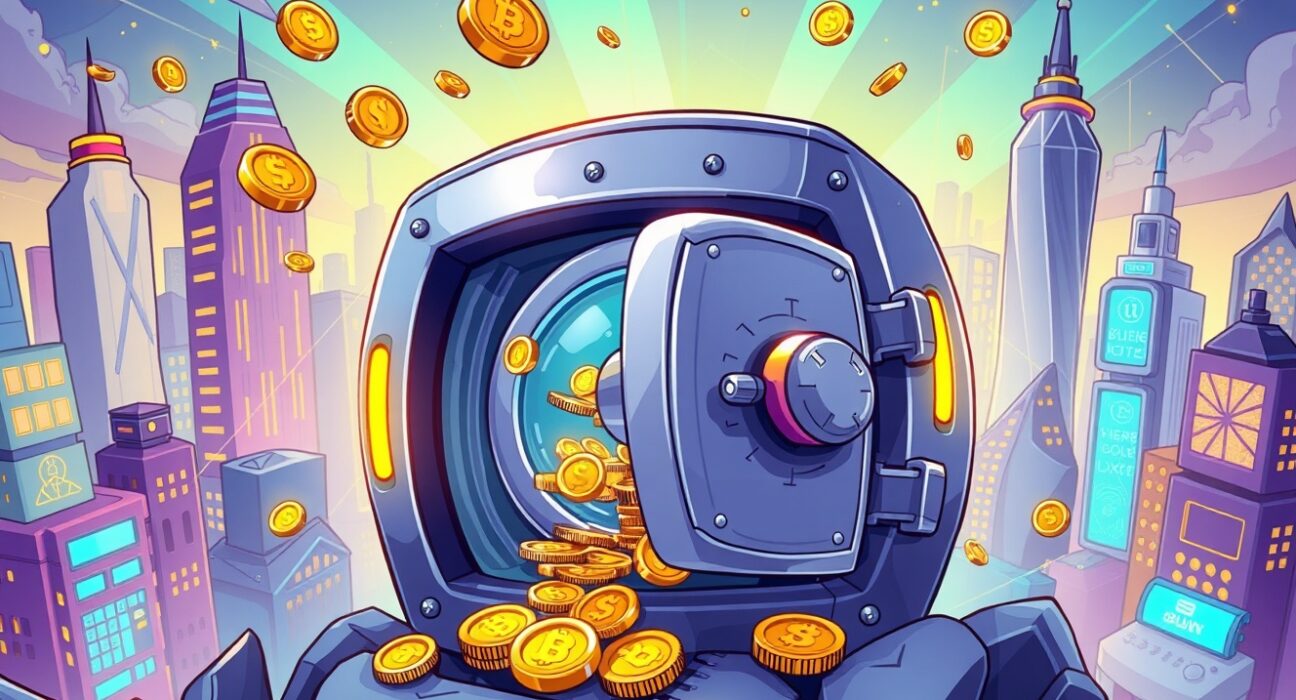 Strategic Ark Invest buys Circle stock decision shown through vibrant financial growth illustration