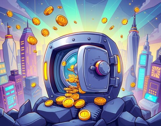 Strategic Ark Invest buys Circle stock decision shown through vibrant financial growth illustration