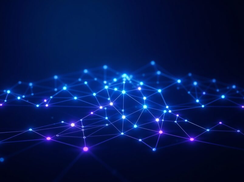 Visualization of Arkham's decentralized trading network for Solana blockchain transactions.