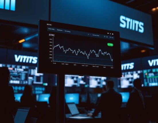 Financial analytics dashboard showing STRC depeg trend with structural safety indicator