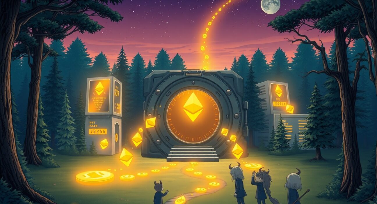 Arrington Capital's Ethereum accumulation strategy visualized as secure digital asset storage