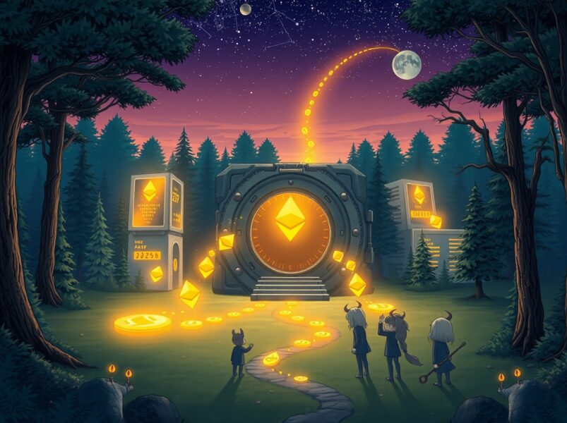 Arrington Capital's Ethereum accumulation strategy visualized as secure digital asset storage