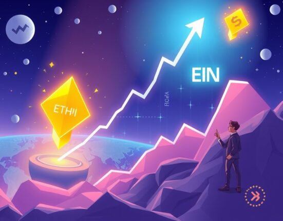 A cartoon illustration showing massive growth potential for crypto assets, illustrating Arthur Hayes crypto predictions for ETHFI and ENA.