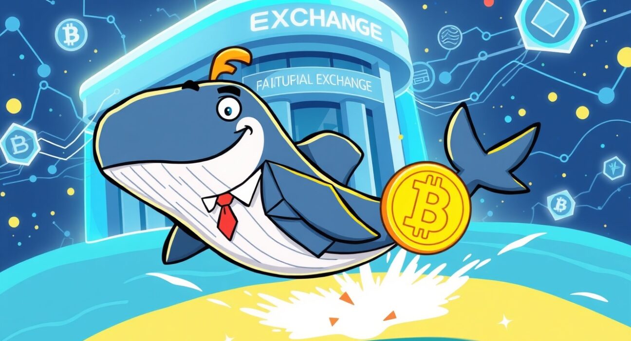 Arthur Hayes ENA withdrawal depicted as a strategic crypto whale move from a major exchange.