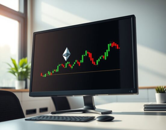 Arthur Hayes ETH deposit analysis on a professional trading desk monitoring cryptocurrency markets.