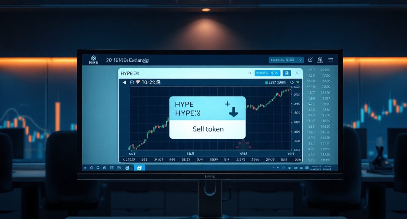 A trading screen showing a HYPE sell order on Bybit, representing a whale transaction.