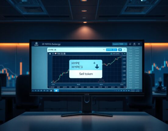 A trading screen showing a HYPE sell order on Bybit, representing a whale transaction.