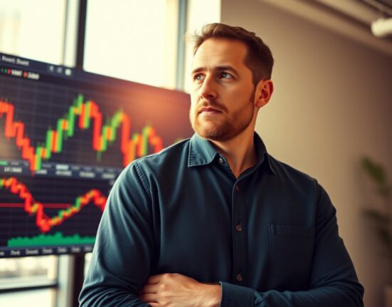 Arthur Hayes of BitMEX analyzing cryptocurrency market data with serious expression