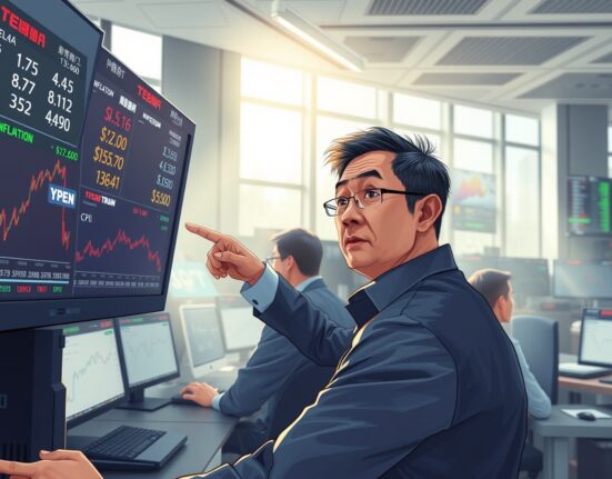 Currency traders monitor Asian FX markets as Japan inflation falls below central bank target