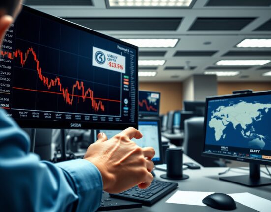 Trader monitors Asia FX and US dollar currency charts during Iran nuclear talks.