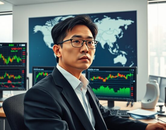 Financial analyst monitors Asian currency markets amid US-Iran ceasefire uncertainty