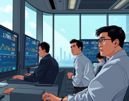 Traders monitor volatile Asian currency markets amid geopolitical uncertainty from Iran conflict.