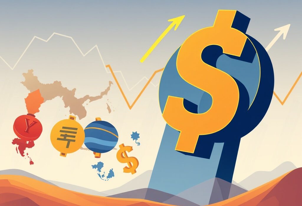 Asia FX Faces Turbulent Weakness Amid US Dollar Strength and Rate Cut Bets