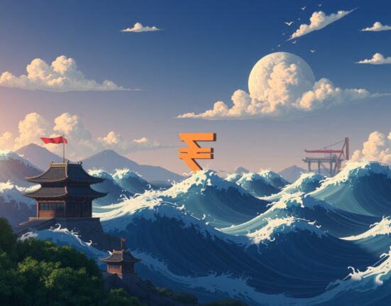 Asian currency markets reacting to oil price surge with Indian rupee showing strength