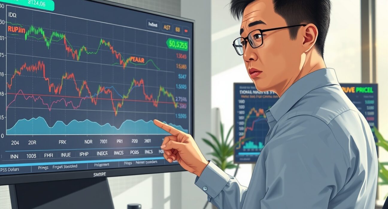 Financial analyst reviews Asian currency charts amid energy shock risks threatening regional FX markets.
