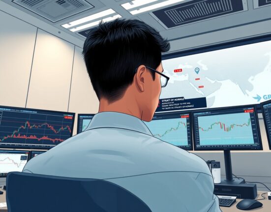 Financial analyst monitors Asian FX markets amid Strait of Hormuz geopolitical risks.