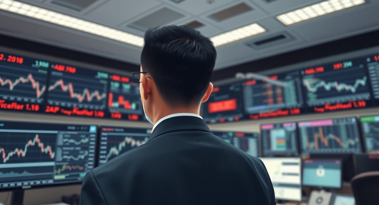 Financial analyst at OCBC reviews Asian currency market data showing persistent weakness.