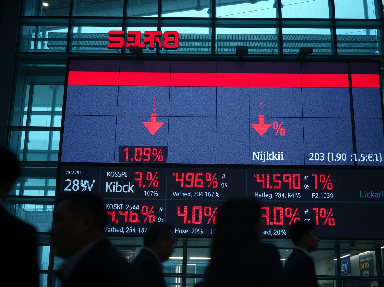 Asian Markets, Led by KOSPI, Decline as AI Doubts Weigh on Chipmaker Stocks
