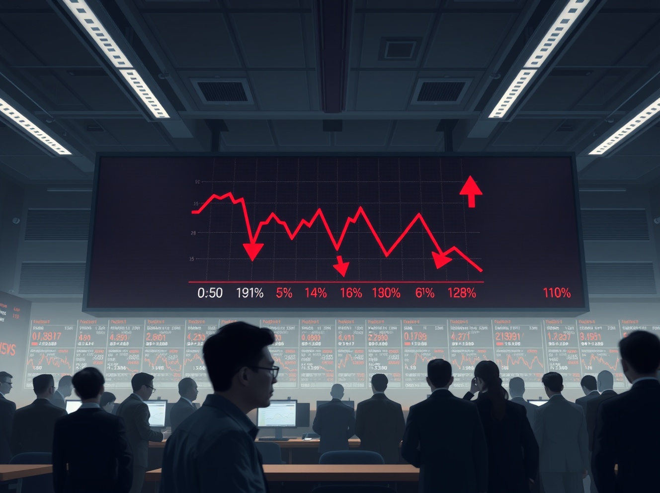 Asian Markets Sink as Apple Price Hike Fuels Inflation Fears; KOSPI Tumbles Over 8%