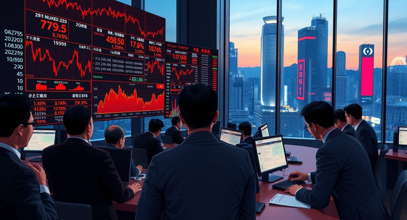 Asian stock market decline due to US-Iran ceasefire uncertainty and investor profit-taking activity